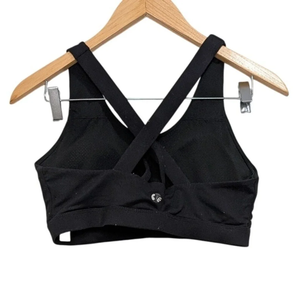 Lululemon Sports Bra Black Racerback Keyhole - M
